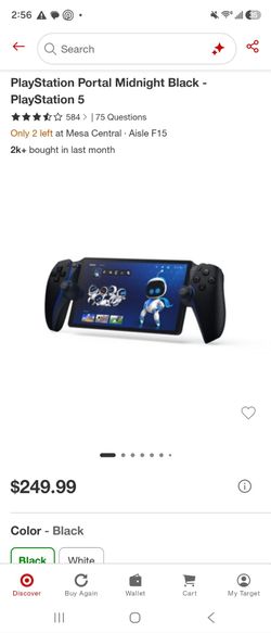 Black playstation portal, PRICE IS NEGOTIABLE! flawless condition but it is still used.