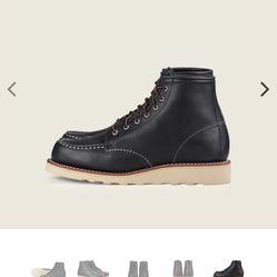 SIZE 7.5 RED WING WATERPROOF LEATHER SOFT TOE BOOTS BRAND NEW 