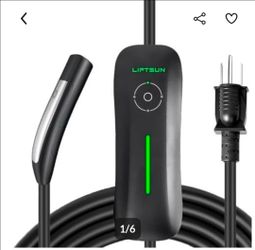 Liftsun Level 1+2 Tesla Charger,110V to 240V, 16 Amp, NEMA 6-20 Plug and 5-15P Adapter, 21ft Extension Cord - Portable Home Electric Vehicle Charging