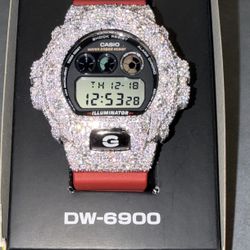 G shock Watch With Moissanite diamonds 