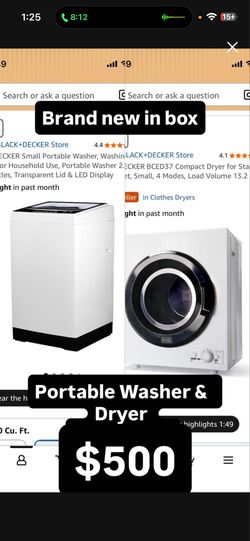 Portable washer and dryer