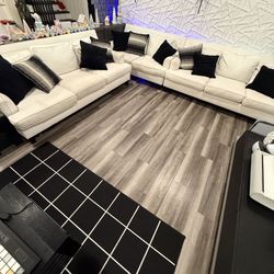3 Piece White Couch 