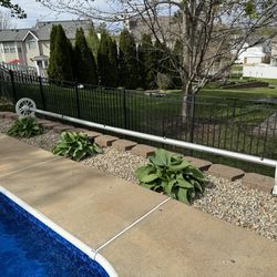 Solar Panel Pool Cover And Reel. 