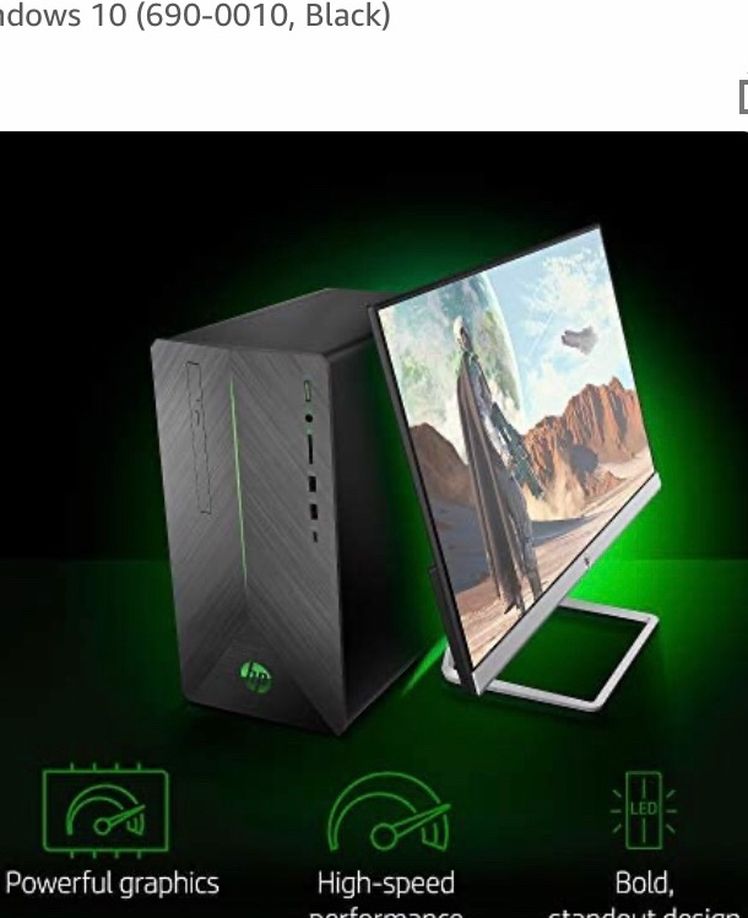 HP Pavilion Gaming Desktop Computer