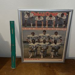 Dallas Cowboys 1982 Magazine Print Ad Frame 
