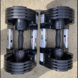 NEW 5 to 50 LB Adjustable Dumbbells