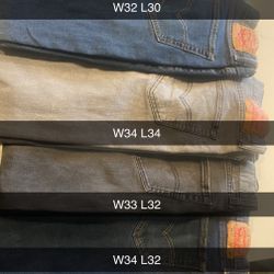 4 Men Levi Jeans