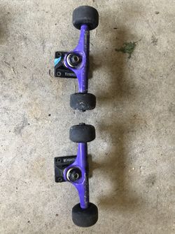Skate trucks and wheels
