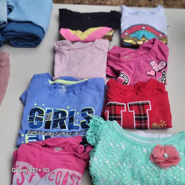 Girls Shirts Size 4,5 and 6.