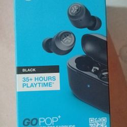 Black JLAB GoPOP Wireless Earbuds