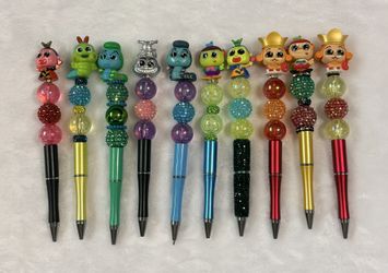 Disney Character Beaded Pens – Cute Handmade Style – $10 Each or Bundle Deal