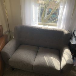 Gray Loveseat 