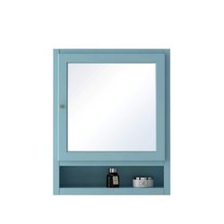 Mirrored Bathroom Cabinet Wall Mount Storage Cabinet Single Door And Storage Shelf