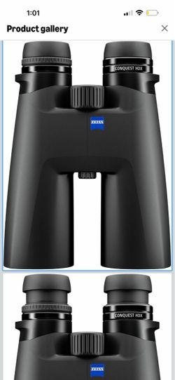 Zeiss Conquest HDX 10x56 Binoculars, 90% Light Transmission, HD Glass, 90% Light Transmission, HD Glass, removable flipping lens covers
