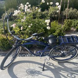 Blue Pedego comfort cruiser