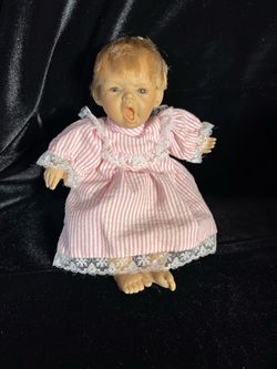 Vintage Berenguer Baby Doll in P Dress