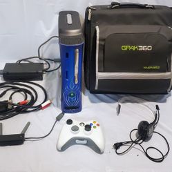 XBOX 360 Console w/wireless Controller, Headset,Carrying Bag!