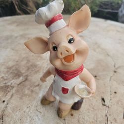 Old piggy free about 7" tall
