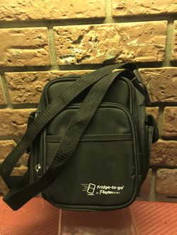 Playtex Fridge To Go Tote Built In Cooling Panels Black Bottle Travel NEW. Condition is New.