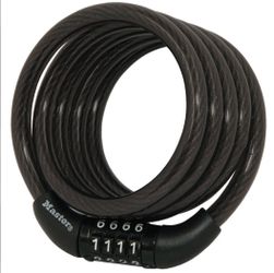 Master Combination Cable Lock in Black