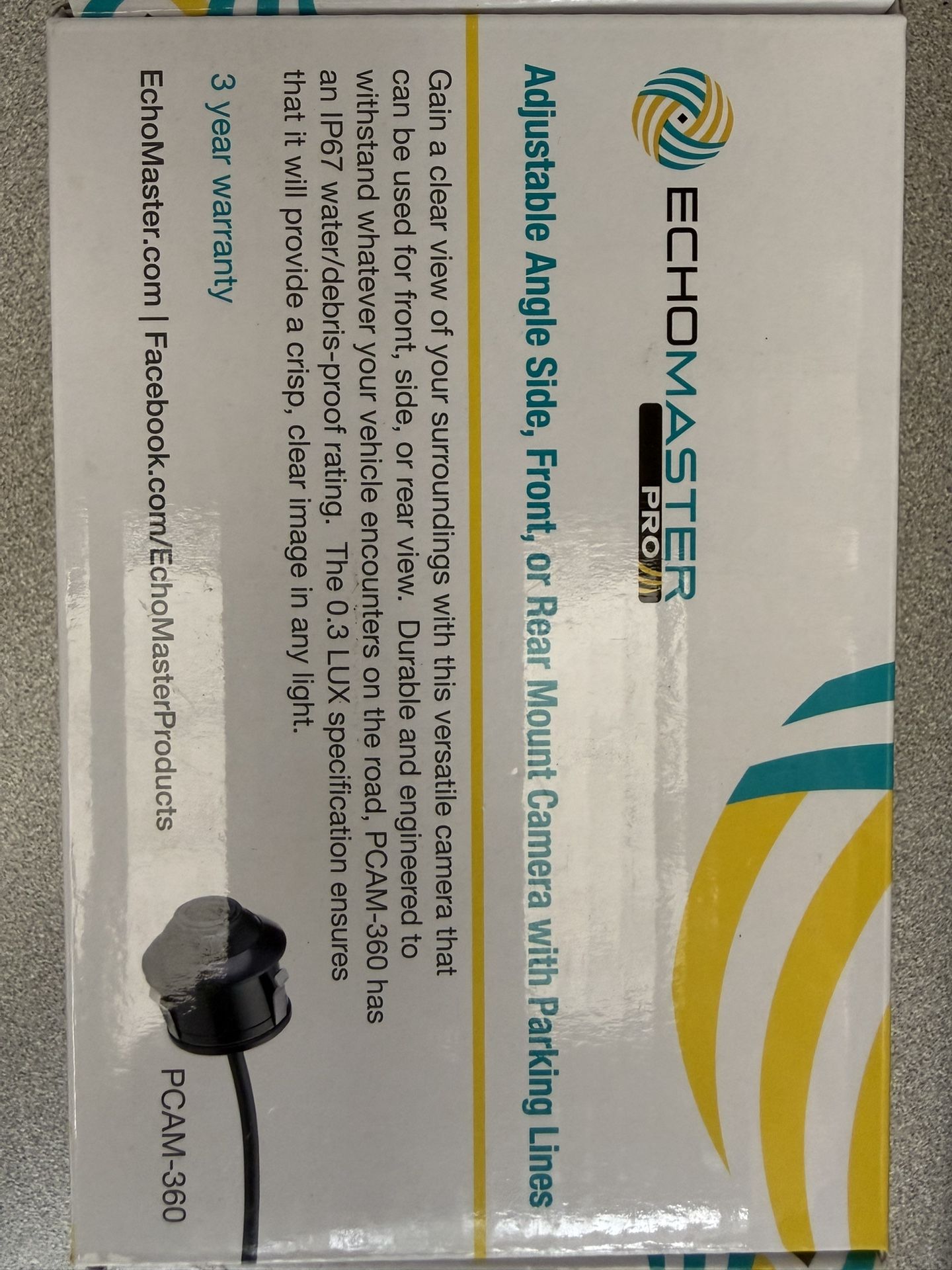 π¦ EchoMaster Pro Adjustable Camera (PCAM-360-N) β New in Box!