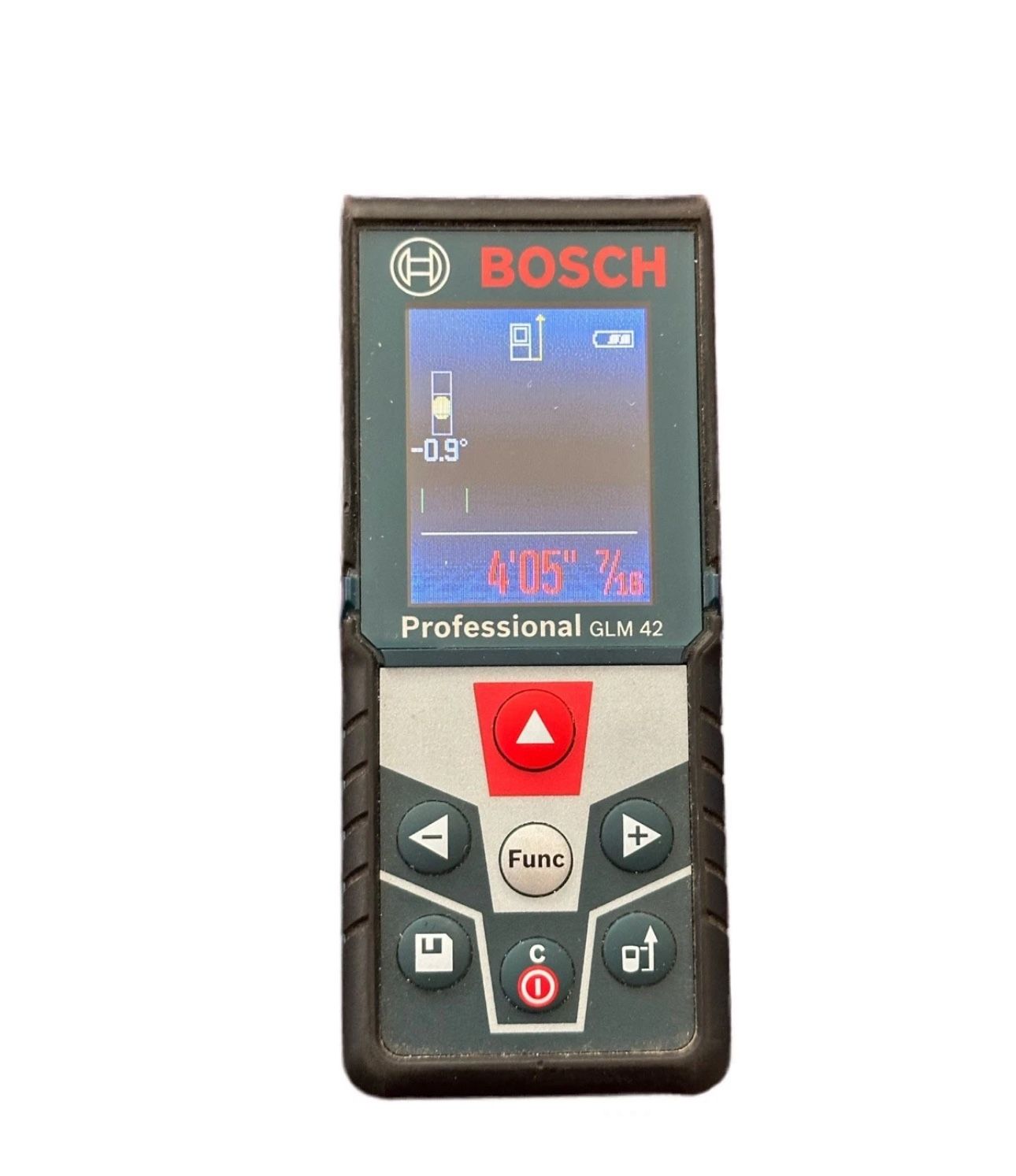 BOSCH GLM42 Laser Measure up to 135 Foot with Color Display (TDW040529) TESTED
