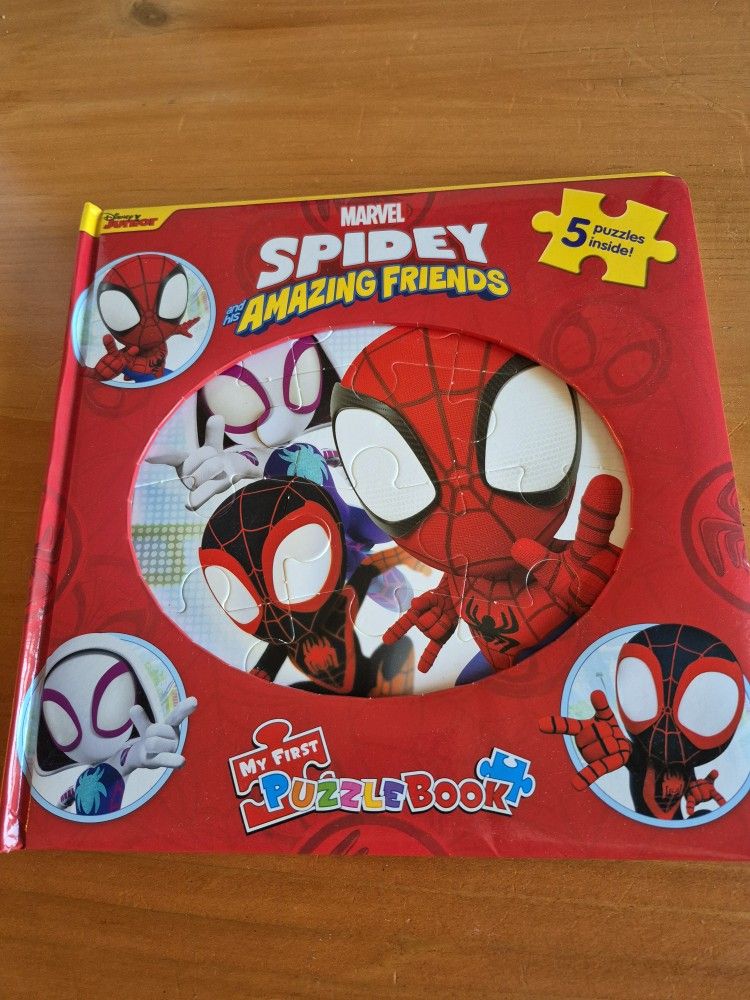 Spidy And Friends- 5 Puzzles In A Book!