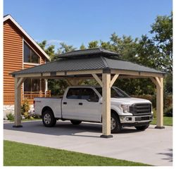 New In Boxes! 12x16 Wood Gazebo