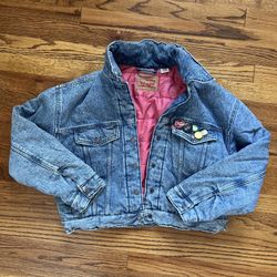 Levi's Women's Padded Trucker Jacket, Whatever Whenever, Size M Medium