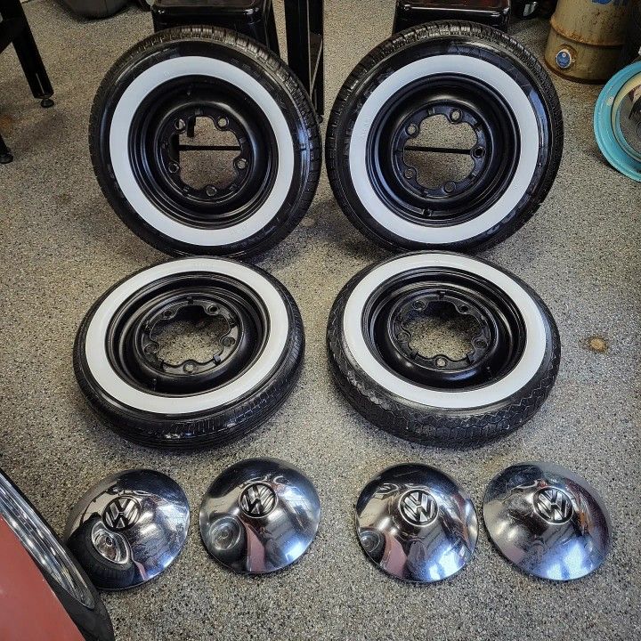 1956 to 1966 VW Bug Smoothie Wheels and Tires 1960 Volkswagen 1962 Rims ...