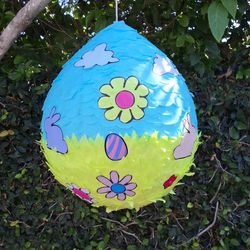 Cute Custom Easter Egg w Bunnies Piñata  Custom Pinatas