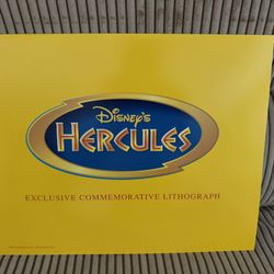 Disney 1997 Hercules Commemorative Lithograph 