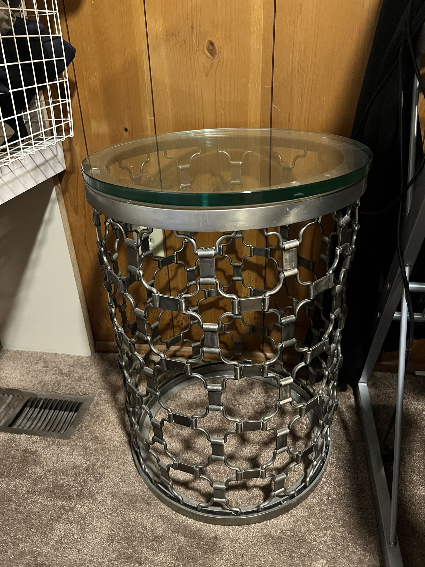 ARHAUS: NAOMI PEWTER 16" END TABLE