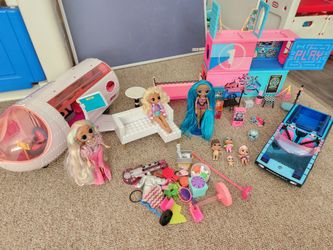 L.O.L. Barbie Dolls and Playsets, Clubhouse, Plane, Car, Furniture, etc.