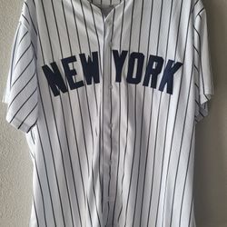 Derek Jeter Pin Stripe Jersey (XL)