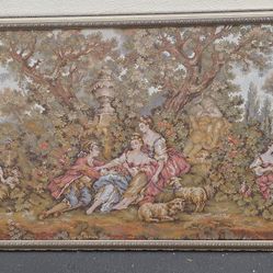 Vintage French Floral Romantic Tapestry Goblin Wall Hanging Bedroom Décor 70 in by 29 in- It is available 