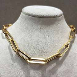 Paper Clip Gold Chain 