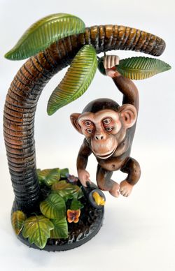 Mexican Artist Sergio Bustamante Rare 4 Eyed Ceramic Monkey Signed & Numbered