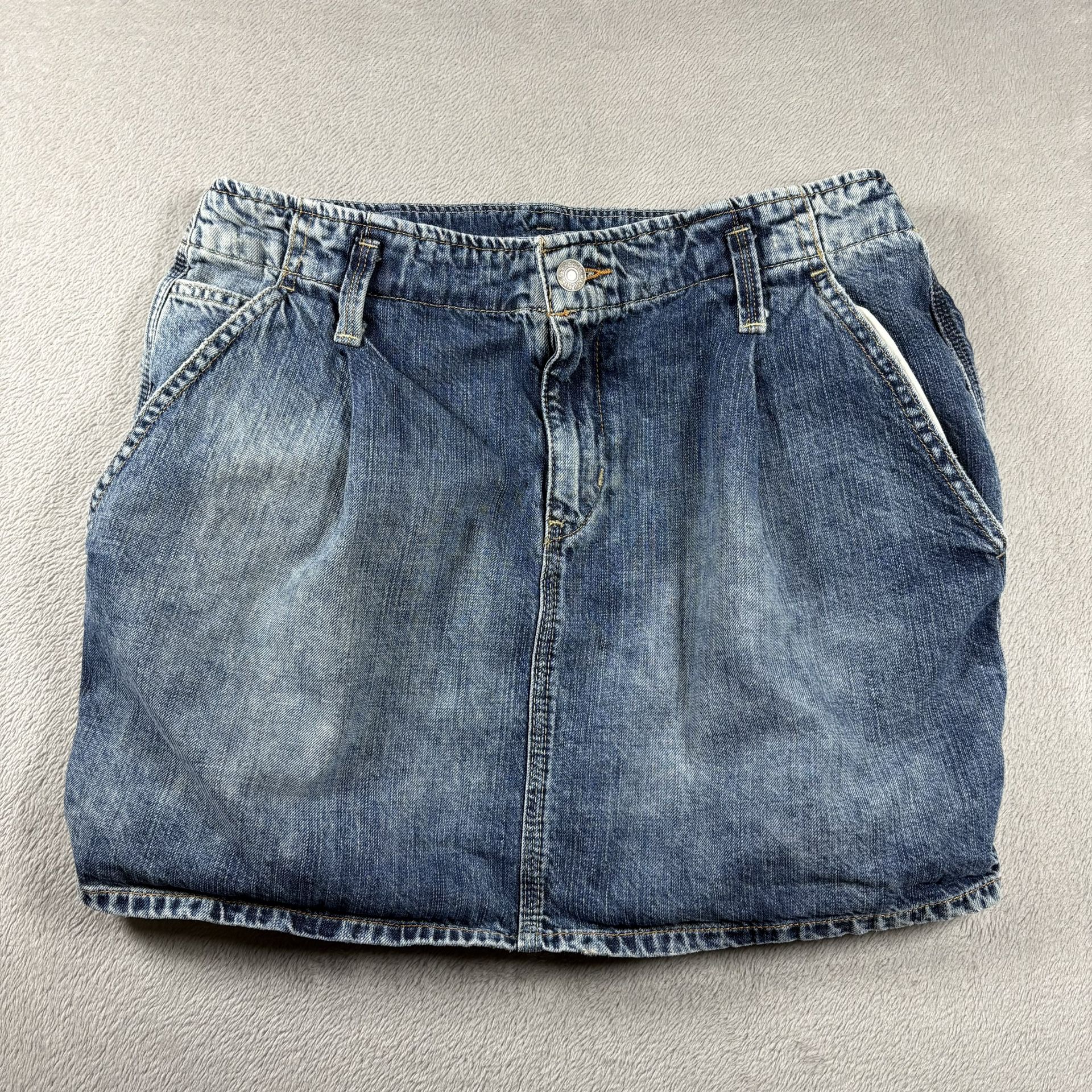 Ralph Lauren Denim Supply Women's Size 30 Blue Mini Skirt Denim Y2K #1343
