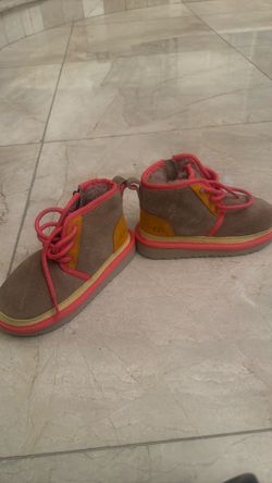 UGG Kids Lace-Up Suede Boots