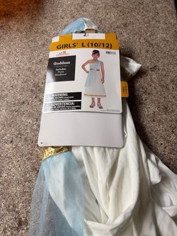 Girls Goddess Halloween Costume Size L (10/12)