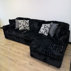 New Black Sectional Couch 