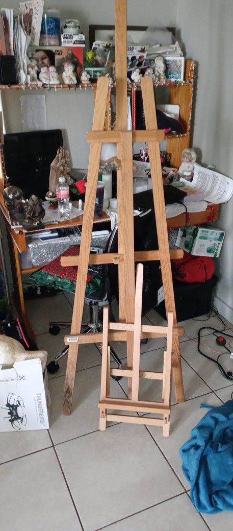 Large And Small Paint Easels
