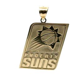 Men’s 10k Yellow Gold Phoenix Suns Logo Pendant For Necklace GP3123097
