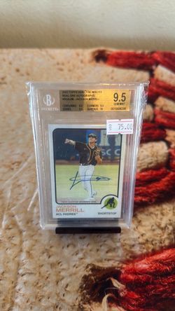 2022 Topps Heritage Minors Jackson Merrill Auto BGS 9.5