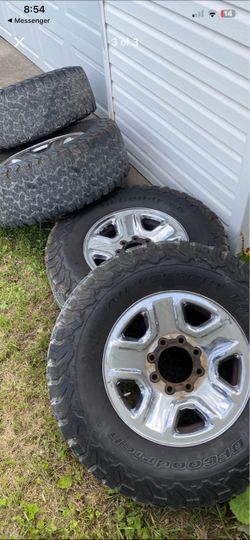 BFGoodrich All-Terrain Tires on Chrome Wheels
