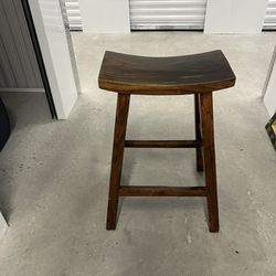 Unique Curved Wooden Stool