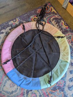 Outdoor tree swing disk