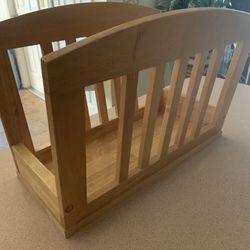 Lift Color Wood Magazine Rack - Great Condition 