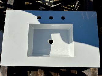 KOHLER 30" Quartz Vanity Countertop & Undermount Sink Combo – Pure White